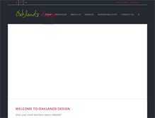 Tablet Screenshot of oaklandsdesign.com.au